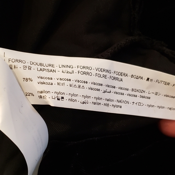 NEW Blogger's Favorite Zara Black Velvet Chain Dress Small - Picture 10 of 11